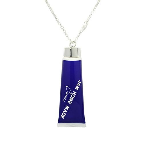 Lip Cap Necklace - Blue