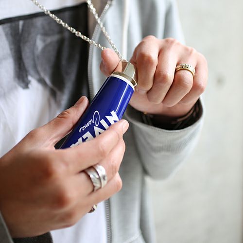 Lip Cap Necklace - Blue