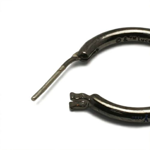 星球大战™介绍信息圈形耳环 - 黑色（单只）