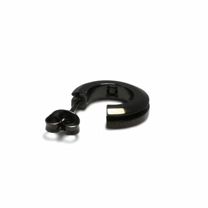 Blood Type AB Earring (NEWTYPE) - Black / Single Ear