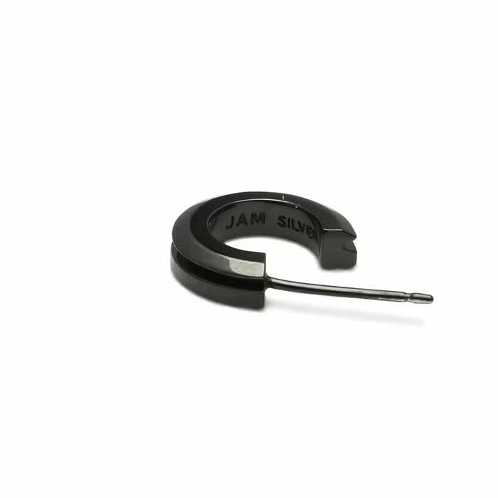 Blood Type AB Earring (NEWTYPE) - Black / Single Ear
