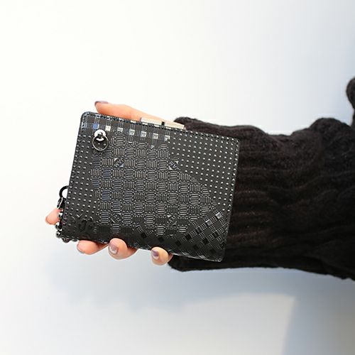 Inden - Inden-ya Birthstone Bifold Wallet/Clasp Bill Wallet, Yamanashi, Camouflage Pattern / Medium Wallet