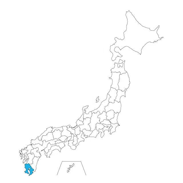 Japan Map Necklace - 47 Prefectures