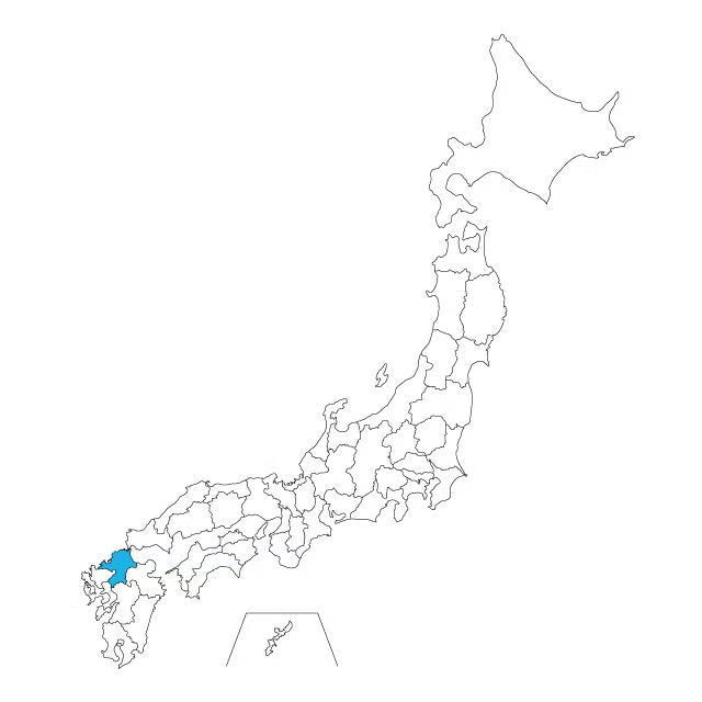Japan Map Necklace - 47 Prefectures