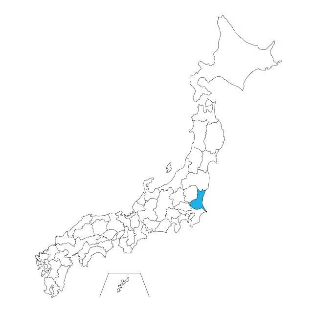 Japan Map Necklace - 47 Prefectures