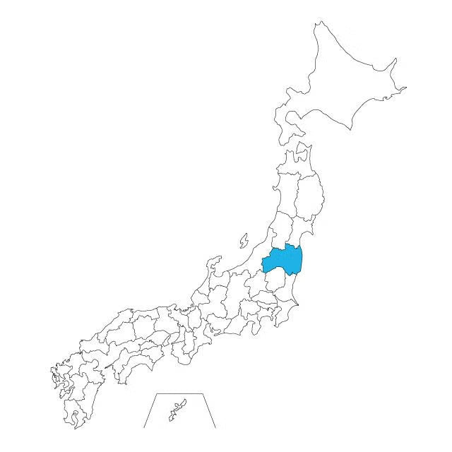 Japan Map Necklace - 47 Prefectures