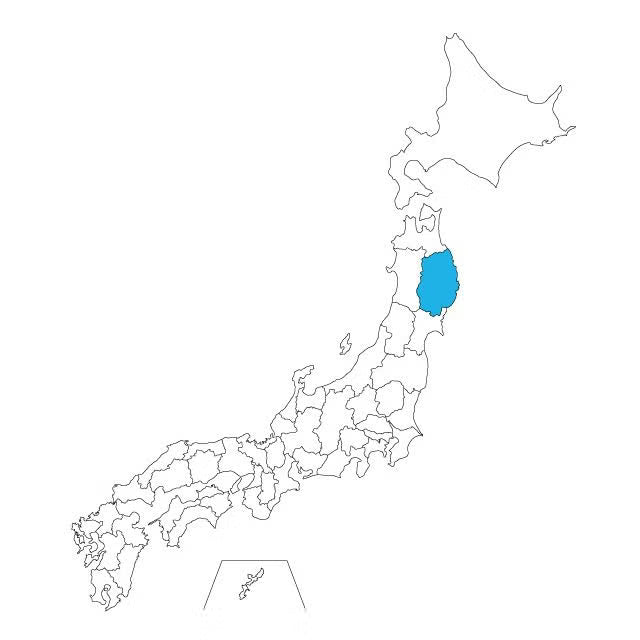 Japan Map Necklace - 47 Prefectures
