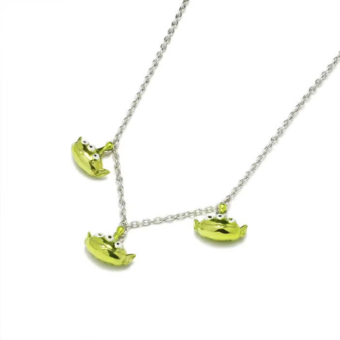 TOYSTORY Little Green Men x 3 Necklace - Green