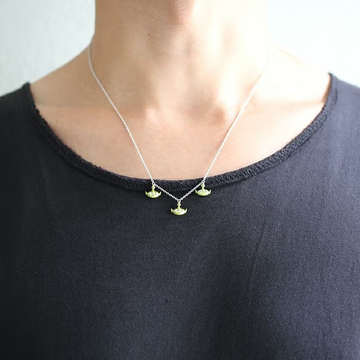 TOYSTORY Little Green Men x 3 Necklace - Green