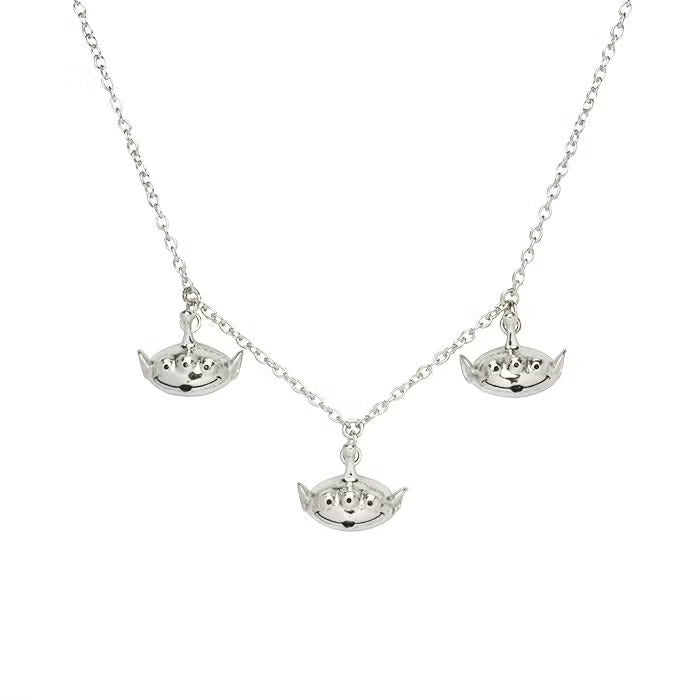 TOYSTORY Little Green Men x 3 Necklace - Silver