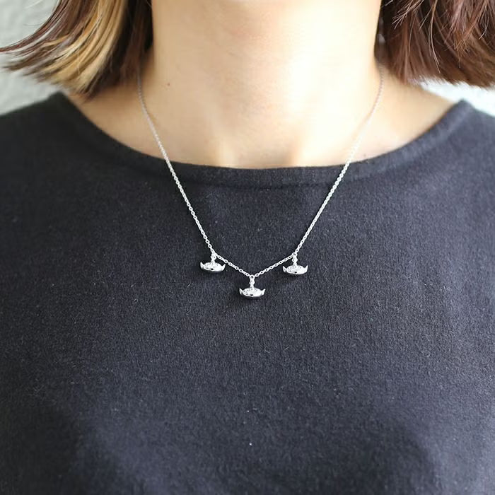 TOYSTORY Little Green Men x 3 Necklace - Silver