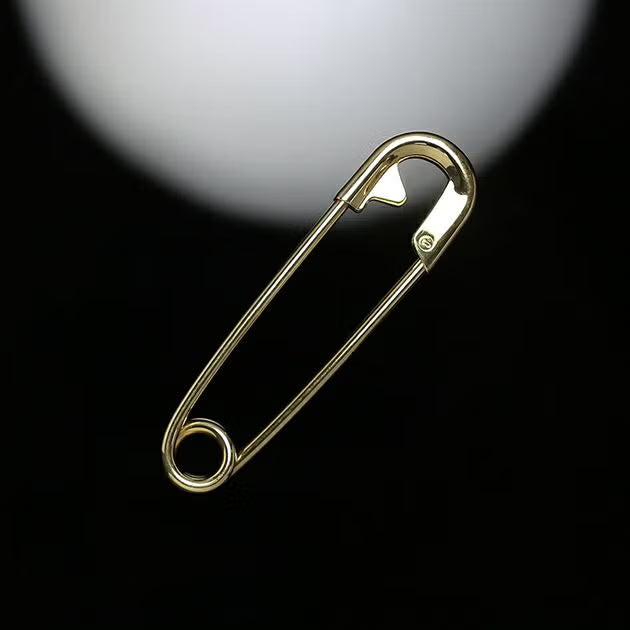 Customized Safety Pin M / Keychain - 18K Yellow Gold