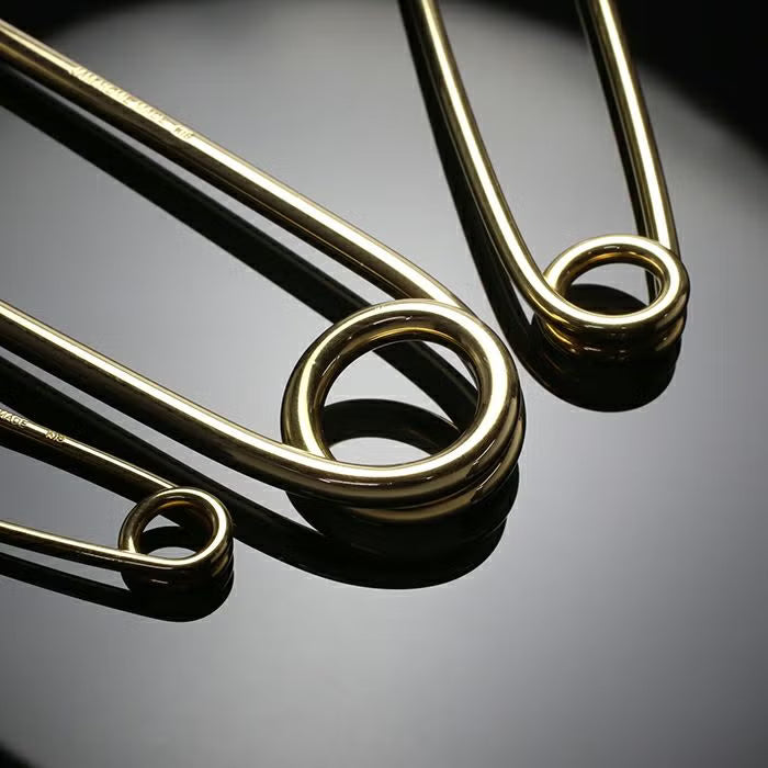 Customized Safety Pin M / Keychain - 18K Yellow Gold