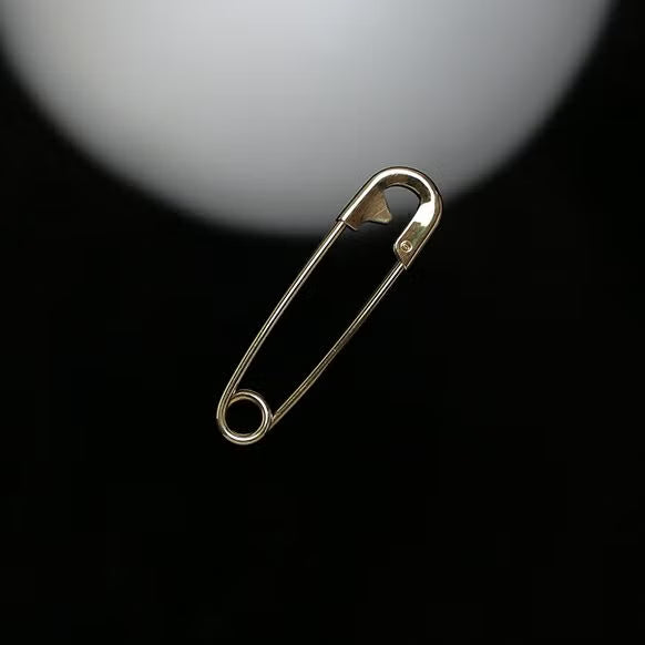 Customized Safety Pin S / Keychain - 18K Yellow Gold