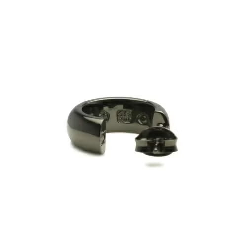 Round-Profile Earring - Black / Single Ear
