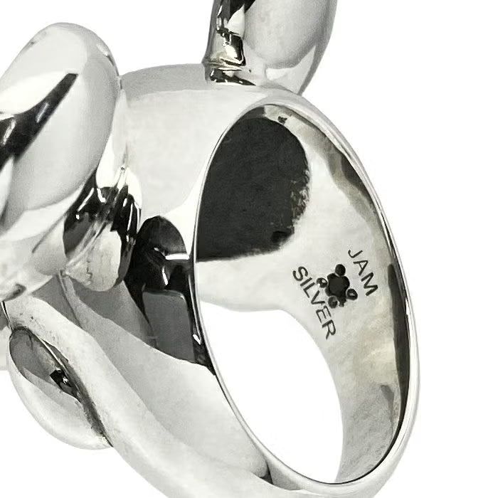 Mickey Mouse Face Ring - Silver Medium