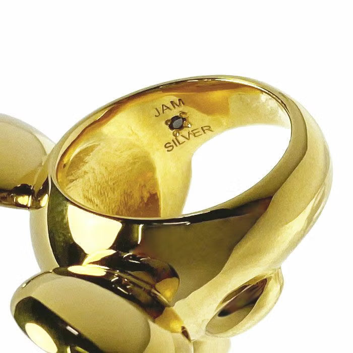 Mickey Mouse Face Ring - Gold Small