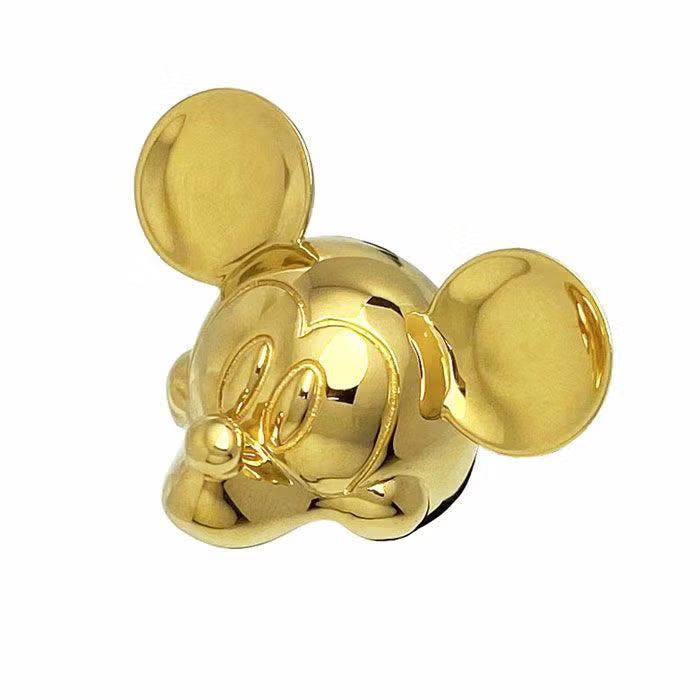 Mickey Mouse Face Ring - Gold Small