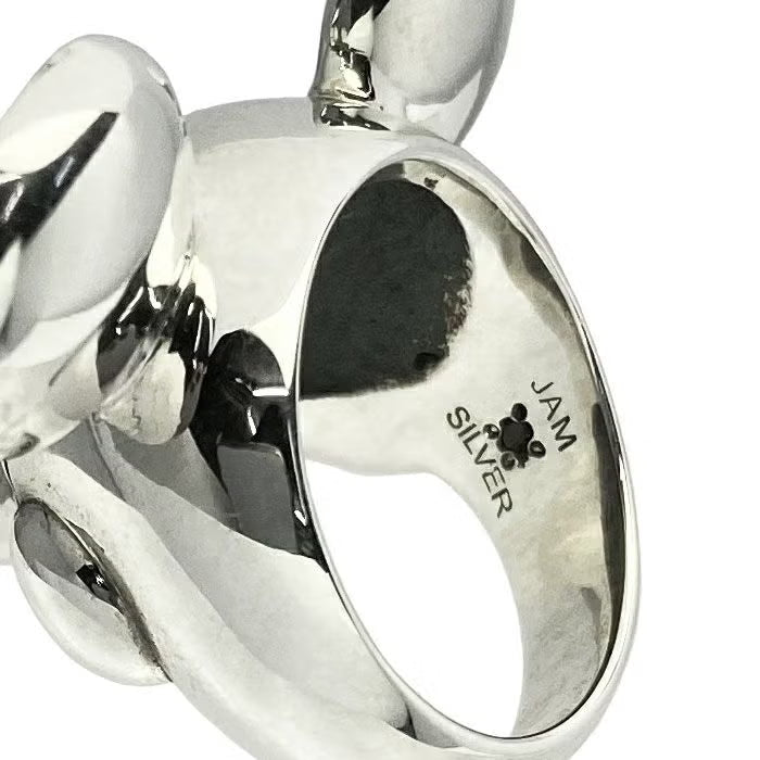 Mickey Mouse Face Ring - Silver Small