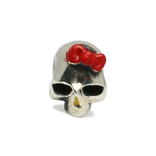 Hello Kitty Skull Face Earring - Silver