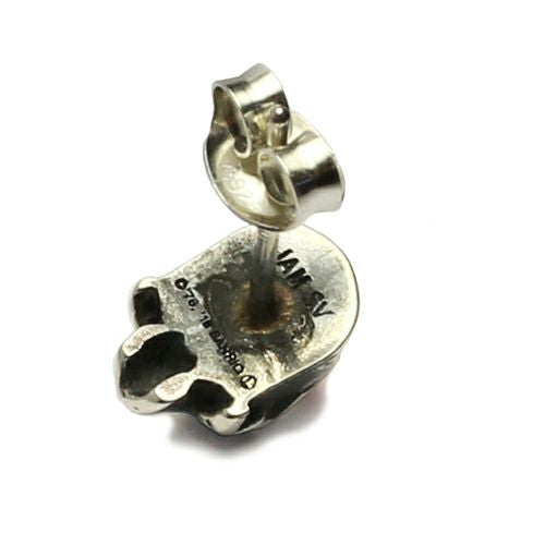 Hello Kitty Skull Face Earring - Silver