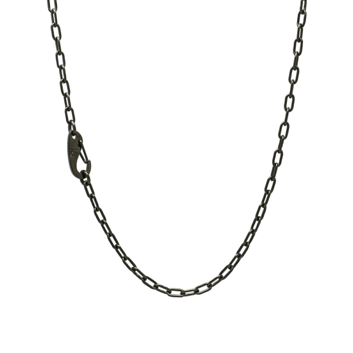 Magatama Simple Chain Necklace & Bracelet - Black