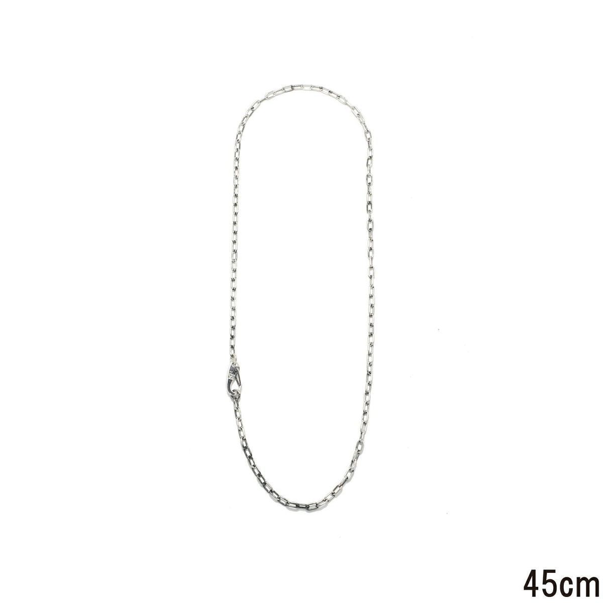 Magatama Simple Chain Necklace & Bracelet - Silver