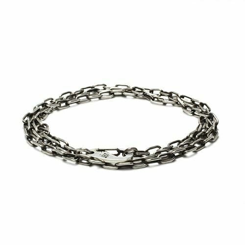 Magatama Simple Chain Necklace & Bracelet - Silver