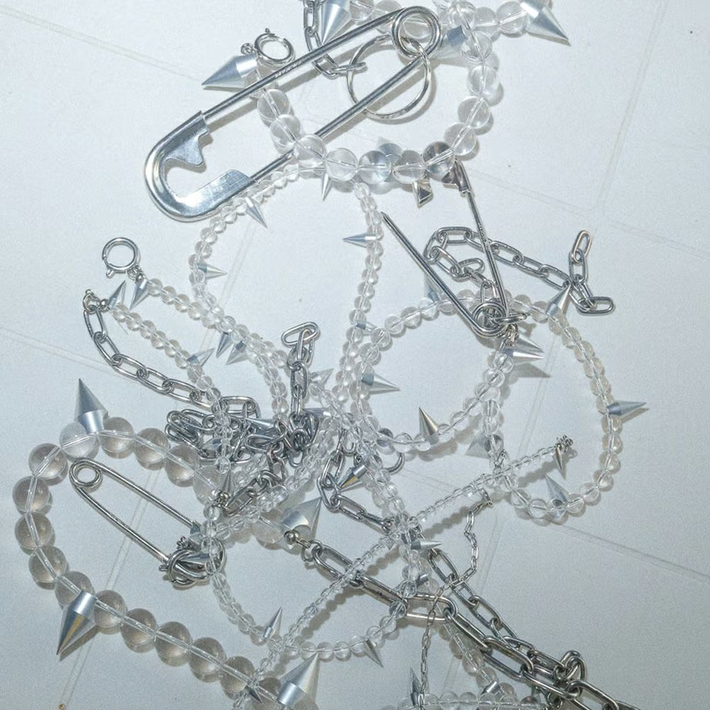 Crystal (Power Stone Grade) Riot Necklace & Wallet Chain M (6φ)