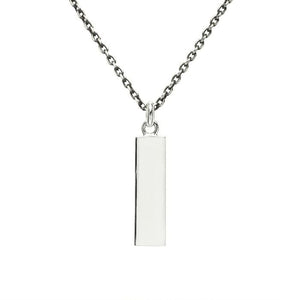 [Birthstone] PMA Plate Necklace / Birthstone