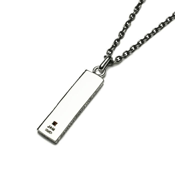 [Birthstone] PMA Plate Necklace / Birthstone