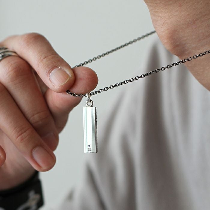 [Birthstone] PMA Plate Necklace / Birthstone