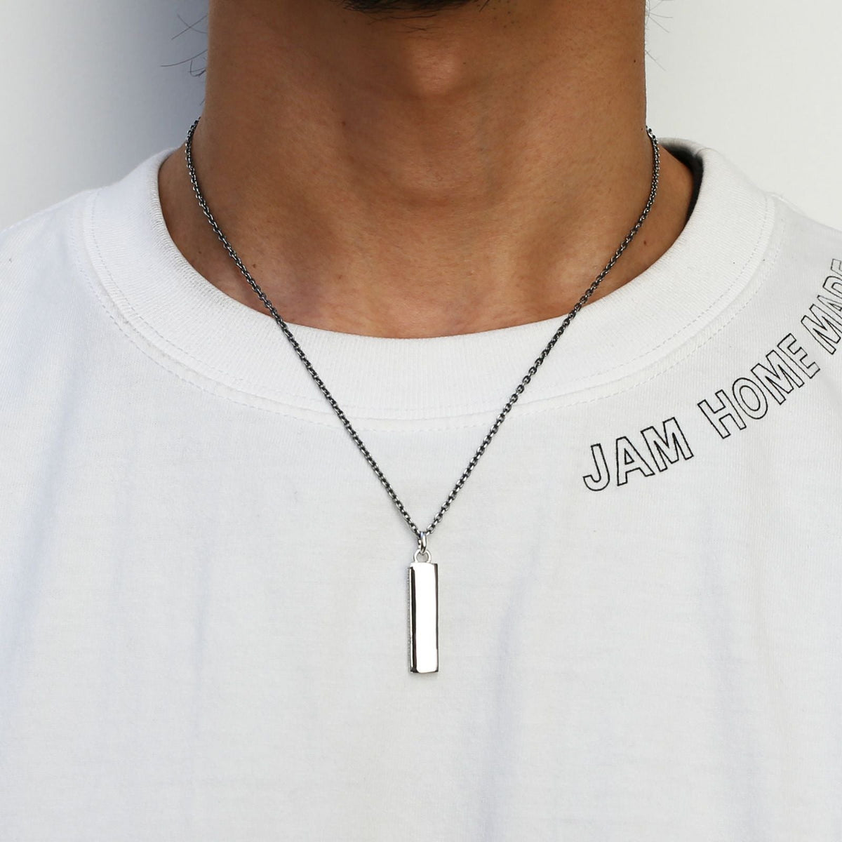 [Birthstone] PMA Plate Necklace / Birthstone
