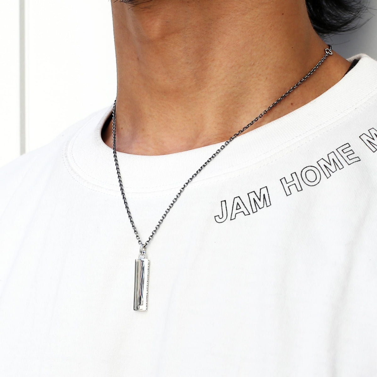 [Birthstone] PMA Plate Necklace / Birthstone