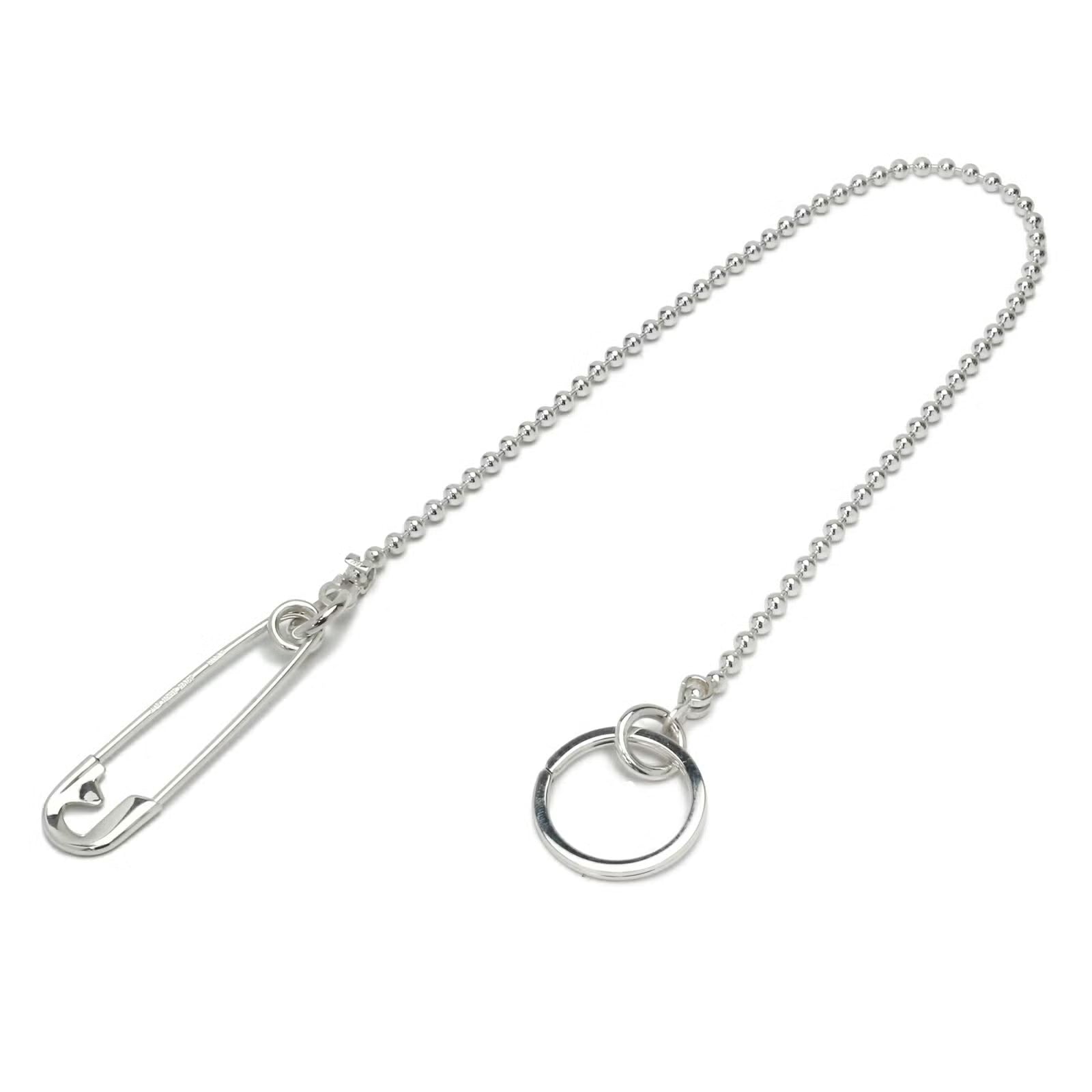Safety Pin Ball Wallet Chain S - 925 Silver