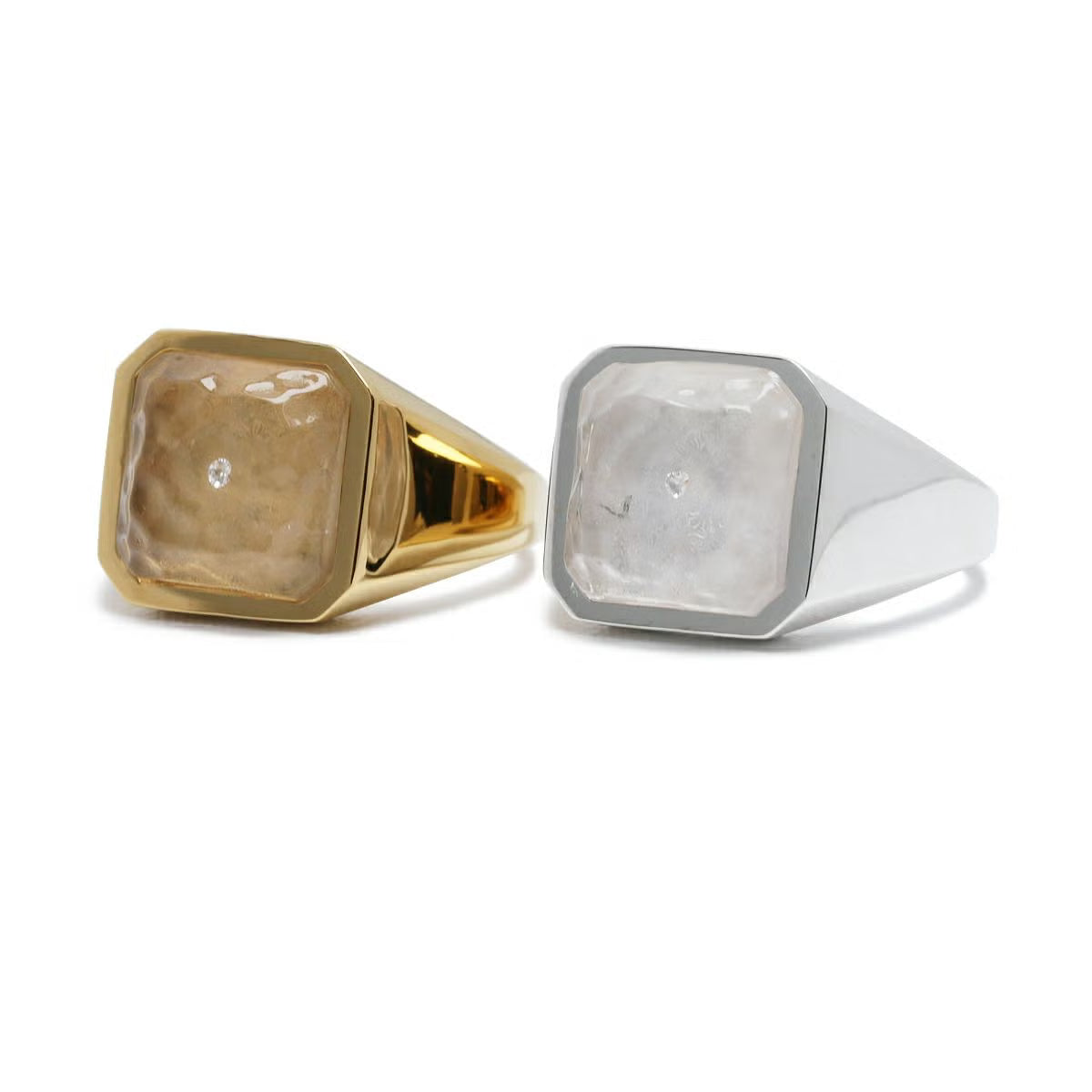0℃ by JAM HOME MADE Frozen Diamond Ring - Silver