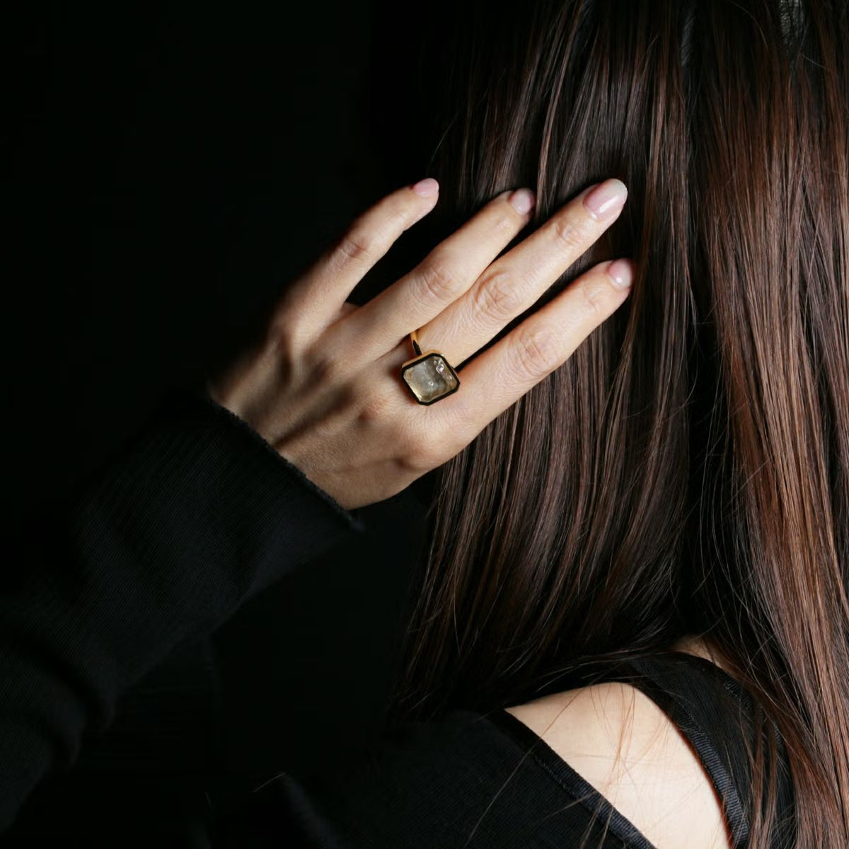 0℃ by JAM HOME MADE Frozen Diamond Ring (Size S) - Gold
