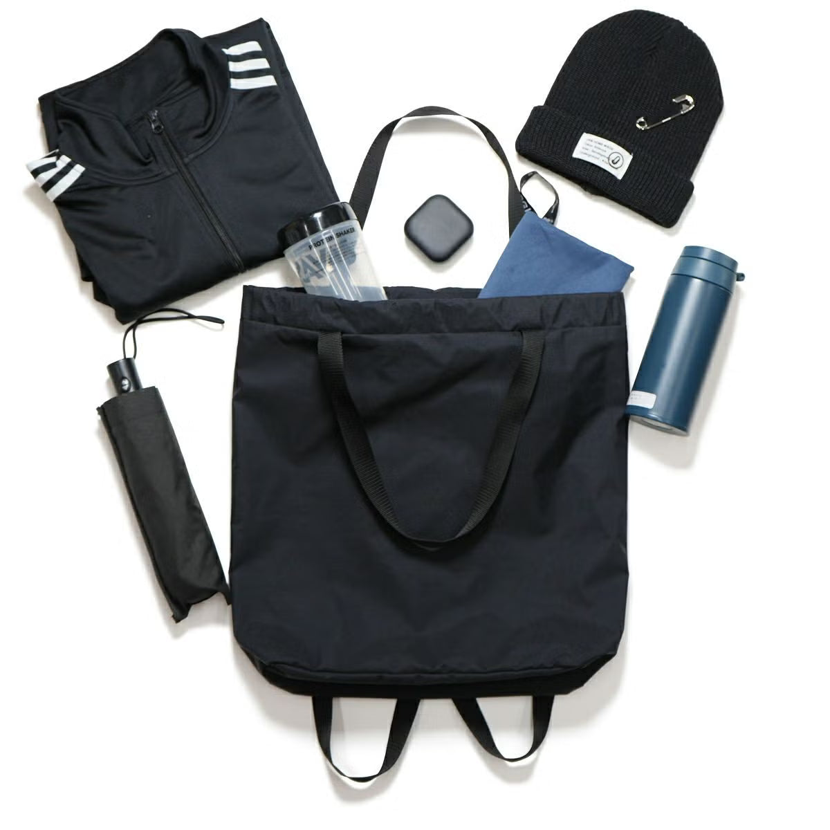 4NK Plain Totes & Backpacks & Rucksacks "4NK Experiment Back Bag Series #zwei"