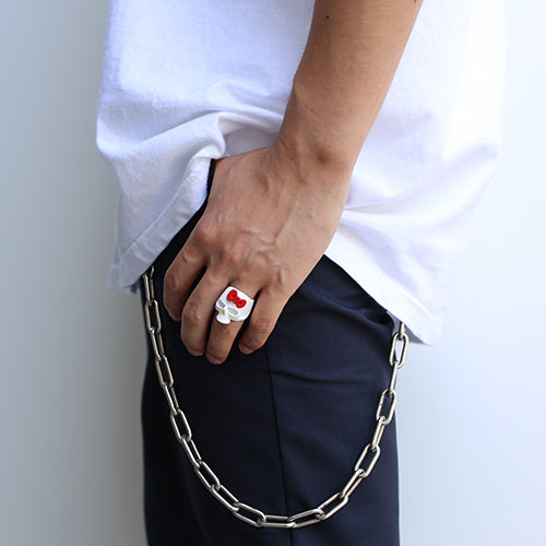 Hello Kitty Skull Face Ring - Full Color