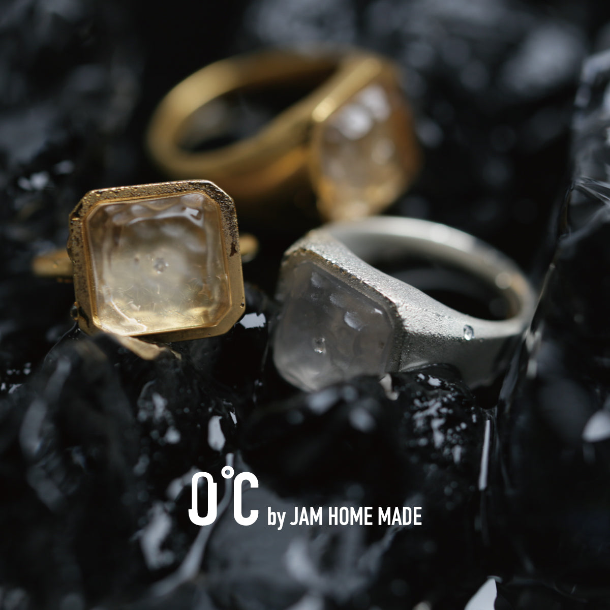 0℃ by JAM HOME MADE Frozen Diamond Ring (Size S) - Silver