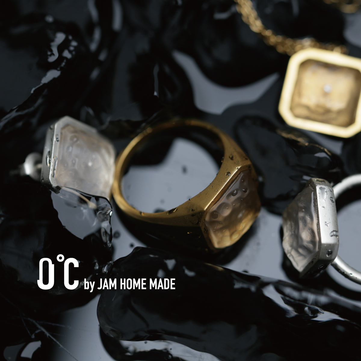 0℃ by JAM HOME MADE Frozen Diamond Ring (Size S) - Silver