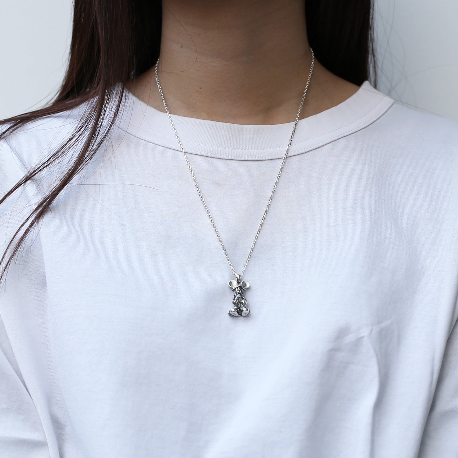 王国之心“国王（米奇老鼠）”项链 - 浅色（银色）