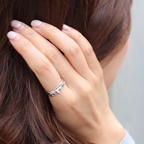 小熊维尼蜂蜜戒指 - 银色