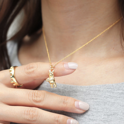 Winnie the Pooh Necklace - Gold