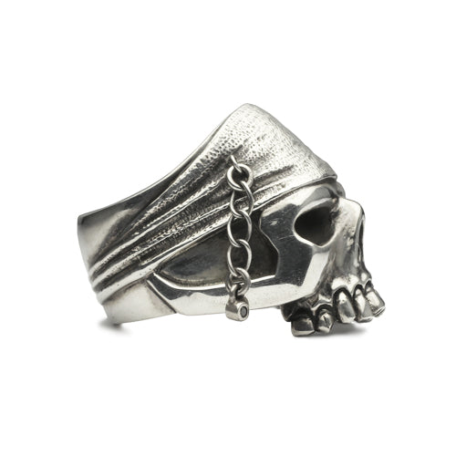 加勒比海盗：世界的尽头骷髅戒指 - 银色（中号）
