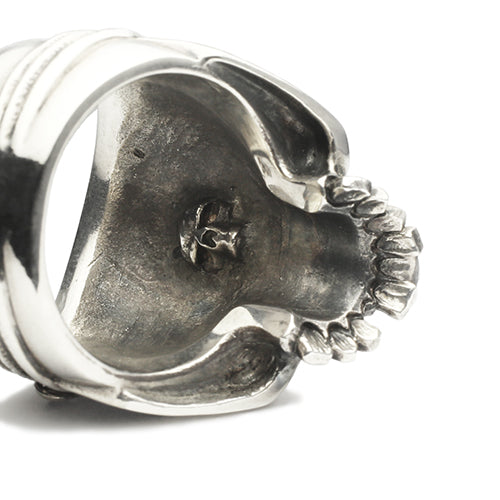 加勒比海盗：世界的尽头骷髅戒指 - 银色（中号）
