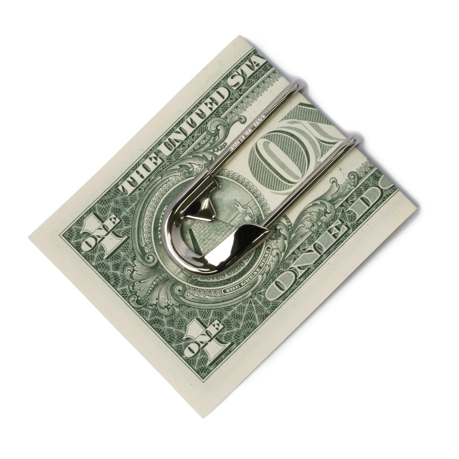 Safety Pin Wallet/Money Clip - Silver