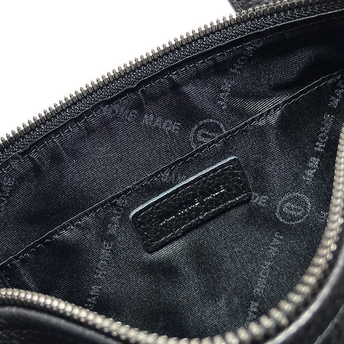 ENDURE Leather 2-Way Drum Bag Shoulder Bag S - Black