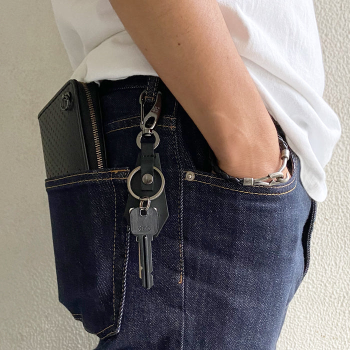 Coffin Leather Keychain -LaVish-