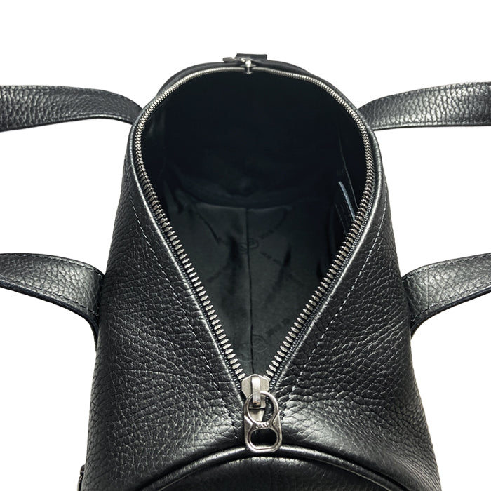 ENDURE Leather JAM Studded 2-Way Drum Bag Shoulder Bag S - Black